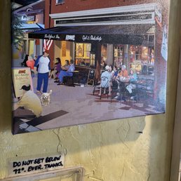 Artist painting of this coffee shop Artist painting of this coffee shop