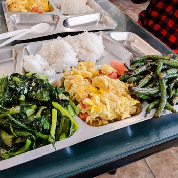 Taiwan Cafe - Greens, tomato egg, and green beans combo - Taiwanese Near Me - Plano, Texas Taiwan Cafe - Greens, tomato egg, and green beans combo - Taiwanese Near Me - Plano, Texas