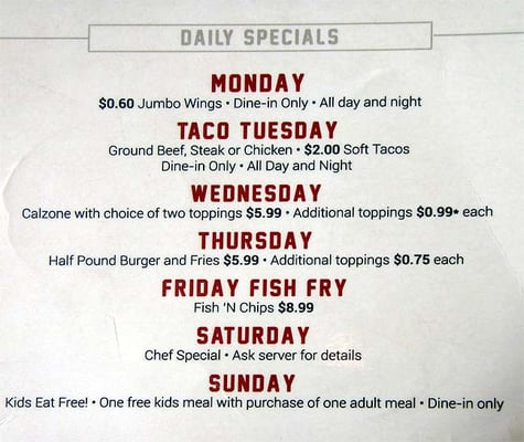 Menu photo 7 Oscar's Sports & Grill Saline, MI Menu photo 7 Oscar's Sports & Grill Saline, MI
