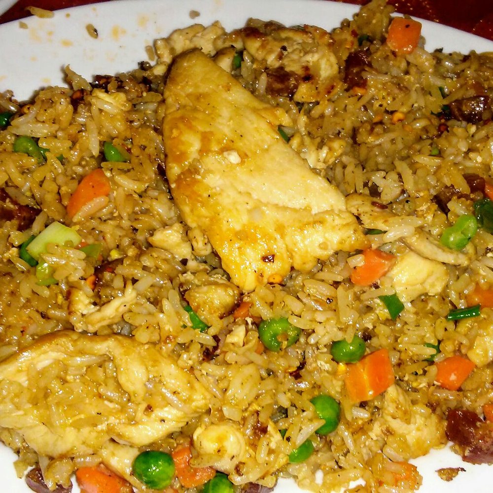 Annie's Cambodian - Yummy house fried rice has shrimp, chicken and sausage! - Cambodian Near Me - Eureka, California Annie's Cambodian - Yummy house fried rice has shrimp, chicken and sausage! - Cambodian Near Me - Eureka, California