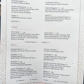 Nua - Menu - Middle Eastern Near Me - Beverly Hills, California Nua - Menu - Middle Eastern Near Me - Beverly Hills, California