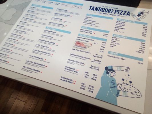 Menu photo 1 Tandoori Pizza Fremont, CA