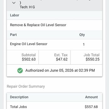 Peerless Automotive - The bill from Peerless. - Auto Repair Near Me - Olathe, Kansas Peerless Automotive - The bill from Peerless. - Auto Repair Near Me - Olathe, Kansas