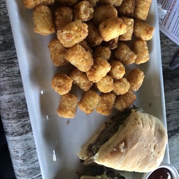 Sidetrack Bar + Grill - Cheesesteak (couldn't wait and took bite!) - American Near Me - Pleasanton, California Sidetrack Bar + Grill - Cheesesteak (couldn't wait and took bite!) - American Near Me - Pleasanton, California