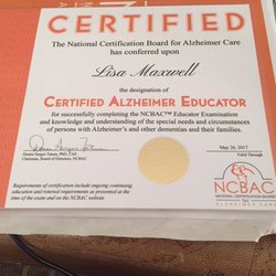 Lisa's Home Sweet Home - Trained and Educated in the field of Dementia Lisa gives a hands on approach to her staff when it comes to Resident Care Needs
