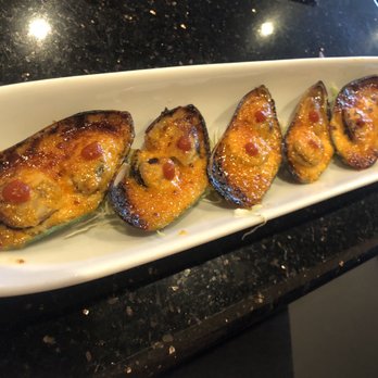 Sake Sake 2 Sushi - baked mussels ... with chipped shells, be careful - Sushi Bars Near Me - Upland, California Sake Sake 2 Sushi - baked mussels ... with chipped shells, be careful - Sushi Bars Near Me - Upland, California