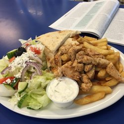 Captain George's Fish and Chips - Consistently somebody the best chicken souvlaki I've eaten. They have their own marinade that they use on it overnight.
