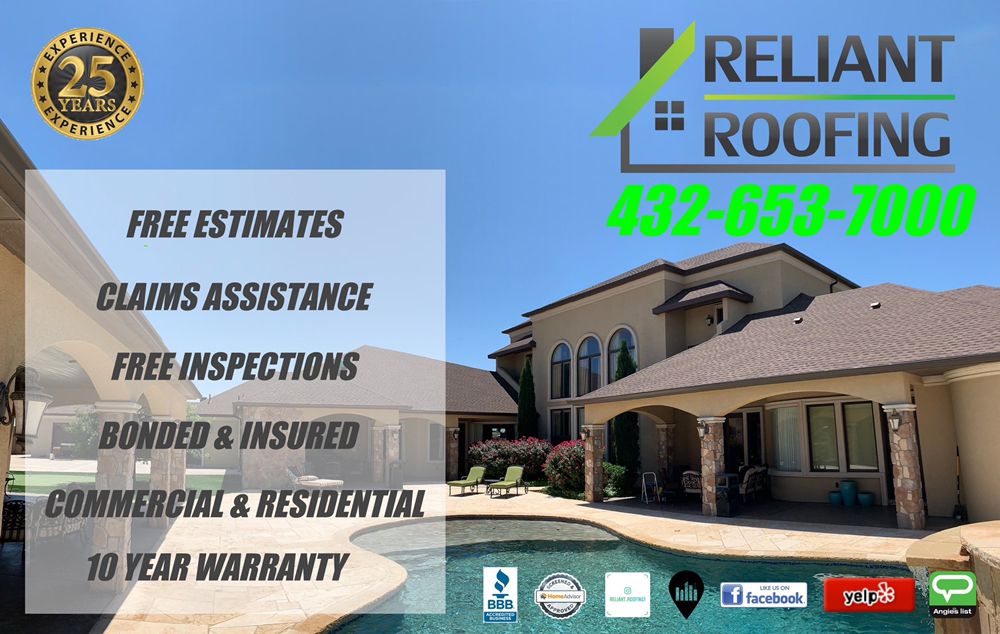Slide of Reliant Roofing