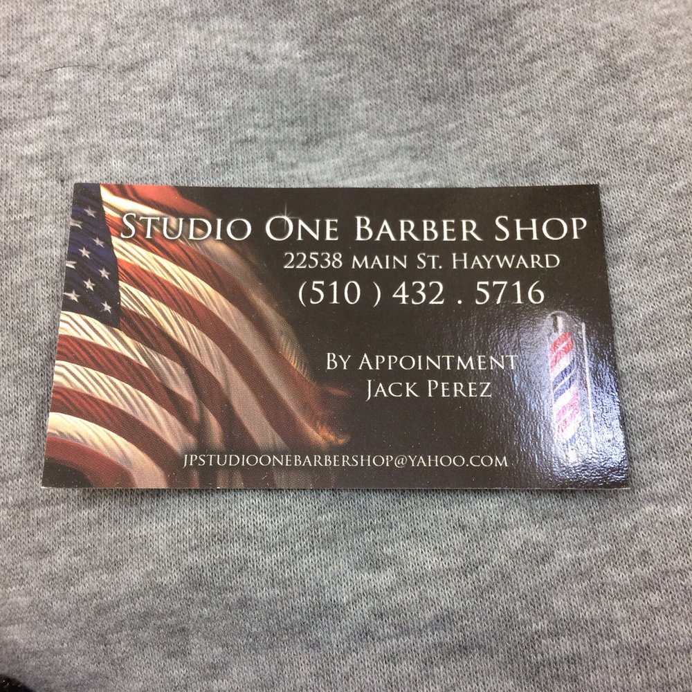 Studio One Barber - Jack's business card and number! - Barbers Near Me - Castro Valley, California Studio One Barber - Jack's business card and number! - Barbers Near Me - Castro Valley, California