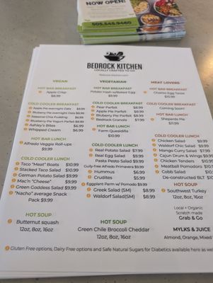 Menu photo 2 Bedrock Kitchen Albuquerque, NM