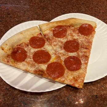 Napolitano's Brooklyn Pizza - Two slices of their pepperoni pizza. - Pizza Near Me - Smithfield, Rhode Island