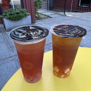 Gion Banh Mi & Tea - Strawberry Ice Tea and Peach Ice Tea - Vietnamese Near Me - Seattle, Washington