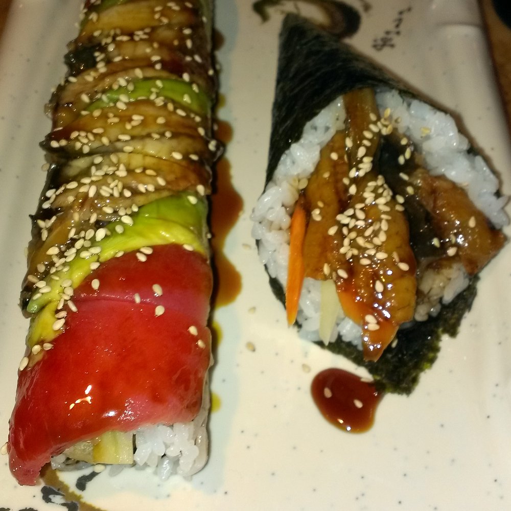 Sushi Ya - Mama roll and fresh water eel hand roll - Sushi Bars Near Me - Draper, Utah Sushi Ya - Mama roll and fresh water eel hand roll - Sushi Bars Near Me - Draper, Utah