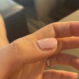 Chipped gel mani after 8 days Chipped gel mani after 8 days