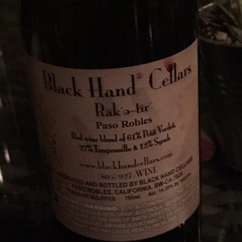 The Steakhouse - The Cambria wine we brought specifically for the prime rib dinner - Breakfast & Brunch Near Me - Paso Robles, California