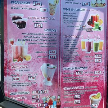 Paleteria Y Neveria La Michoacana - Drive thru menu - Ice Cream & Frozen Yogurt Near Me - Tucson, Arizona Paleteria Y Neveria La Michoacana - Drive thru menu - Ice Cream & Frozen Yogurt Near Me - Tucson, Arizona