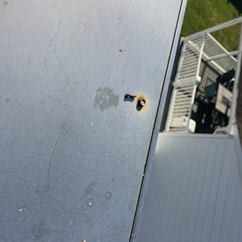 A-1 Chimney Specialists - galvanized screws rusting on stainless steel cover - Chimney Sweeps Near Me - Joppa, Maryland A-1 Chimney Specialists - galvanized screws rusting on stainless steel cover - Chimney Sweeps Near Me - Joppa, Maryland