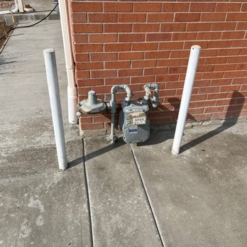 Custom Grey Concrete - After right driveway, gas lines - Still wet - Masonry/Concrete Near Me - Denver, Colorado