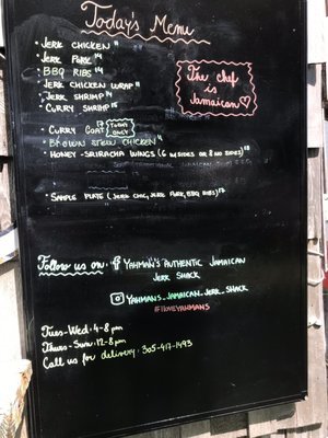 Menu photo 3 Yahman's Authentic Jamaican Jerk Shack Key West, FL