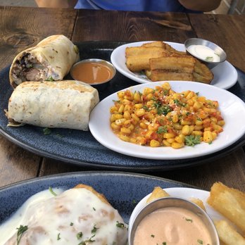 El Sabor Latin Kitchen - Steak Burrito with street corn and plantains - Mexican Near Me - Pittsburgh, Pennsylvania El Sabor Latin Kitchen - Steak Burrito with street corn and plantains - Mexican Near Me - Pittsburgh, Pennsylvania