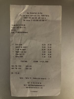 Aux Anysetiers du Roy by null