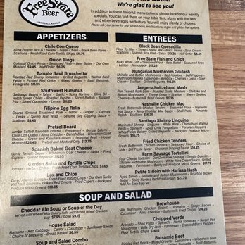 Free State Brewing Company - Menu - Breweries Near Me - Lawrence, Kansas