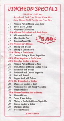 Menu photo 4 Beijing Belle Chasse, LA