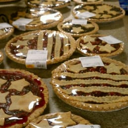 Variety of pies and other confections Variety of pies and other confections