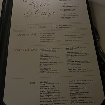 Morton's The Steakhouse - Menu May 2025 - Steakhouses Near Me - Atlantic City, New Jersey