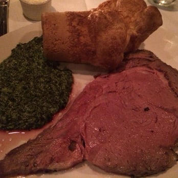 Summit House - Prime rib with cream of spinach and Yorkshire pudding. Fantastic - Steakhouses Near Me - Fullerton, California Summit House - Prime rib with cream of spinach and Yorkshire pudding. Fantastic - Steakhouses Near Me - Fullerton, California