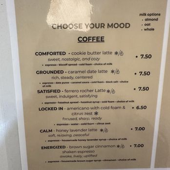 The Morning Mood - Menu IG: @ammysalamii - Coffee & Tea Near Me - Granada Hills, California The Morning Mood - Menu IG: @ammysalamii - Coffee & Tea Near Me - Granada Hills, California