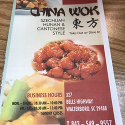China Wok - Szechuan Hunan & Cantonese style take out or dine in