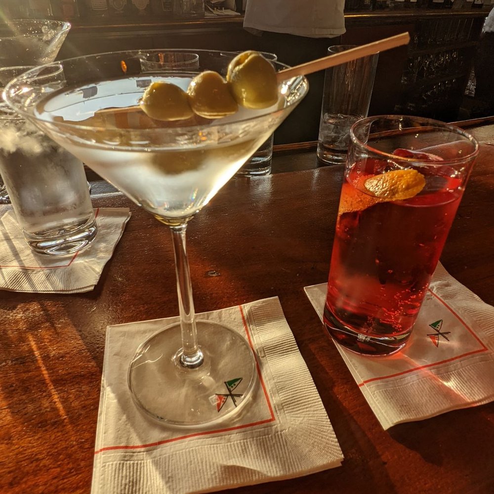 The River Café - Classic martini and phony negroni - New American Near Me - Brooklyn, New York The River Café - Classic martini and phony negroni - New American Near Me - Brooklyn, New York
