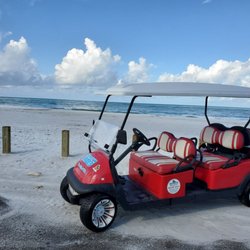 Beach N Rides And Rentals - Gas powered 6 passenger rental street legal golf cart.