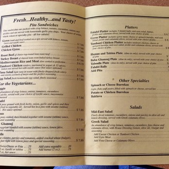 Pita Plus - Menu 6/2/17 - Middle Eastern Near Me - Saint Louis, Missouri