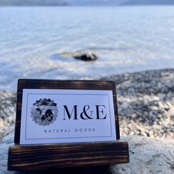 M&E Natural Goods - Business Cards & Custom Holder