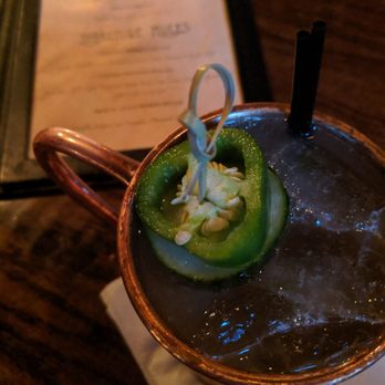The Laundromat - Spicy cucumber jalapeno mule - Bars Near Me - Morristown, New Jersey The Laundromat - Spicy cucumber jalapeno mule - Bars Near Me - Morristown, New Jersey