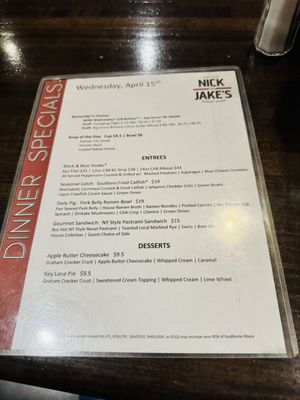 Menu photo 3 Nick and Jake's Overland Park, KS Menu photo 3 Nick and Jake's Overland Park, KS