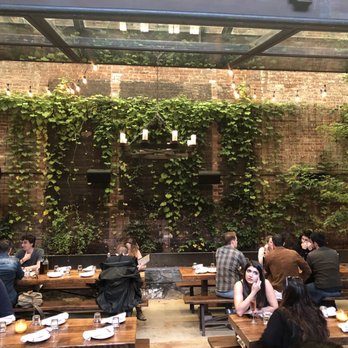 Ainslie - The beer garden located in the back. - Beer Gardens Near Me - Brooklyn, New York