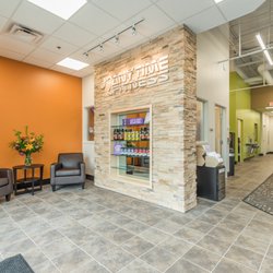 Anytime Fitness - Inviting guest lobby with a variety of supplements and merchandise for sale and chilled towels provided for our guests!