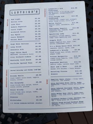 Menu photo 1 Ladybird's Houston, TX Menu photo 1 Ladybird's Houston, TX