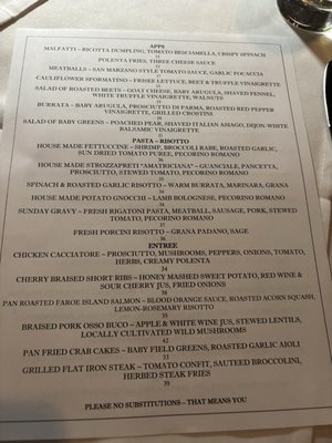 Menu photo 3 Bici Restaurant Ramsey, NJ