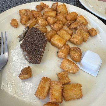 Mabel's Kitchen - Liver mush and breakfast potatoes - Breakfast & Brunch Near Me - Cherokee, North Carolina