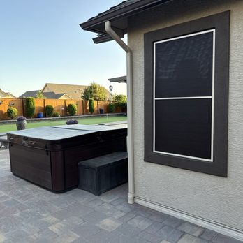 Sunteck Solar Screening - Master bedroom - Shades & Blinds Near Me