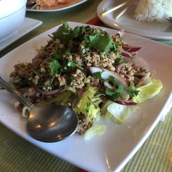 Thai Kitchen - Larb, limey refreshing minced chicken salad - Thai Near Me - Nashville, Tennessee Thai Kitchen - Larb, limey refreshing minced chicken salad - Thai Near Me - Nashville, Tennessee