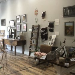 Cottonwood Gallery and Arts - Interior walls feature local artists and different mediums.