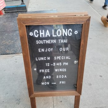 Chalong - Sign outside - Thai Near Me - New York, New York
