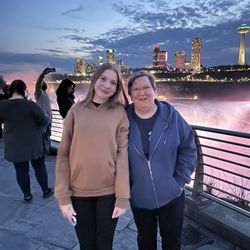 Towner's Woods Park - Liz and me at Niagara Falls