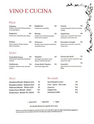 Menu photo 6 Vino e Cucina Long Beach, CA
