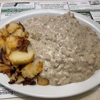 Johnny's Family Restaurant - Sausage gravy and biscuit - Breakfast & Brunch Near Me - Pasadena, Maryland